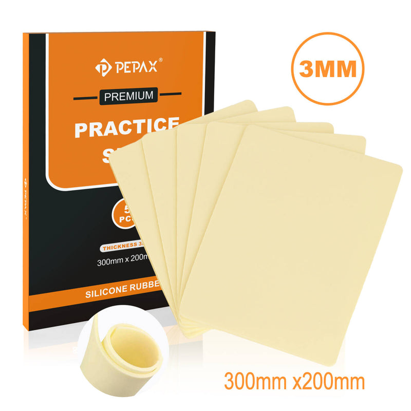 PEPAX Large Tattoo Practice Skin (5pcs)